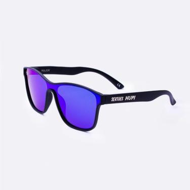 Imagem de Óculos de Sol HUPI Major Sertões Preto - Lente Azul-Unissex