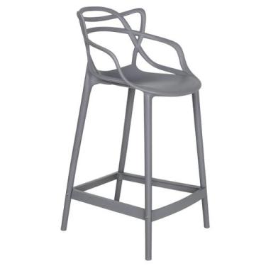 Imagem de Banqueta Laráz Master Allegra 66cm - Cinza Escuro - Laraz