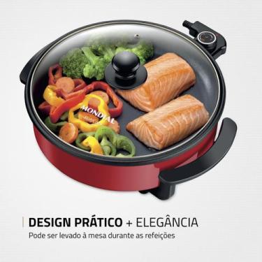 Imagem de Panela Elétrica Redonda, Mondial, 1200W - PE-28, 220V