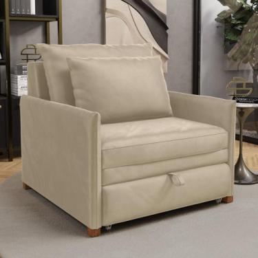 Imagem de Poltrona Retrátil Cama Solteiro 2 em 1 Zia Confortável e Funcional Vel