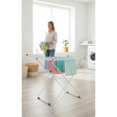 Imagem de Varal De Chão Grande Dobrável C/ Abas - Branco/Preto - Congratulations