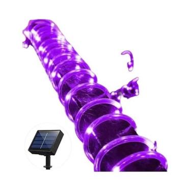Imagem de Luzes De Tubo Flexíveis Solares Para Exterior, Luzes De Cordão LED Com