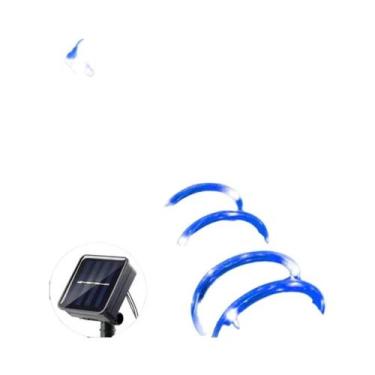 Imagem de Luzes De Tubo Flexíveis Solares Para Exterior, Luzes De Cordão LED Com