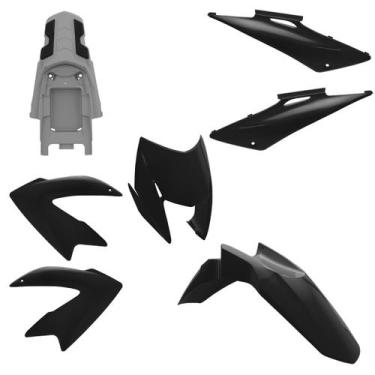 Imagem de Kit Carenagem Moto Honda Bros 150 2009 a 2011 5 Peças Pro Tork Substit