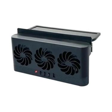 Imagem de Ventilador De Carro Com Carregamento USB Alimentado Por Energia Solar 
