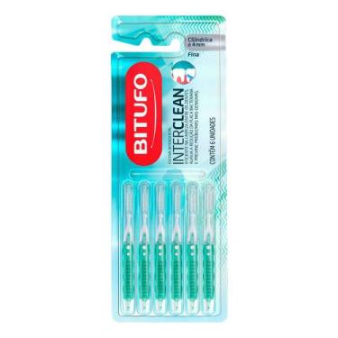 Imagem de Escova Dental Interdental BITUFO Cilíndrica Fina 4mm Interclean Extra 