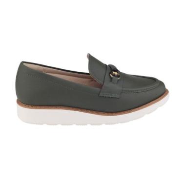 Imagem de Sapato Mocassim Feminino Modare 7400.103 Casual , 35, Oliva