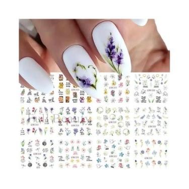 Imagem de Adesivos Coloridos De Conchas E Estrelas Do Mar Para Unhas - 12 Design