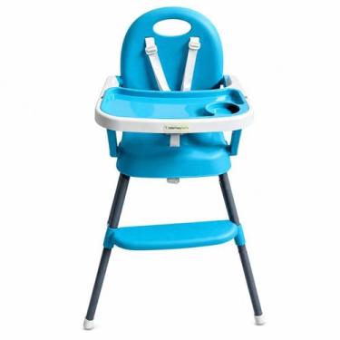 Imagem de Cadeira Alimentação Bebê 3 Em 1 Dobrável Azul Até 15kg - PPB9CRFF047, 