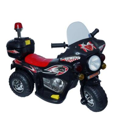 Imagem de Mini moto eletrica policia preto 6v - importway