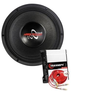 Imagem de Alto falante hard power 1850 + módulo taramps hd 2000 4 ohms
