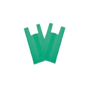 Imagem de Sacola Reciclada 30 X 40 Verde Pacote Com 1 Kg - Higipack