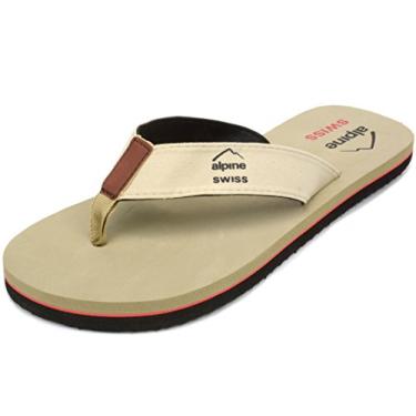 Imagem de Alpine Swiss Chinelo masculino | Sandálias de dedo leves | Sandálias de praia com sola de EVA para conforto | Chinelos masculinos elegantes e duráveis perfeitos para uso casual, piscina e atividades