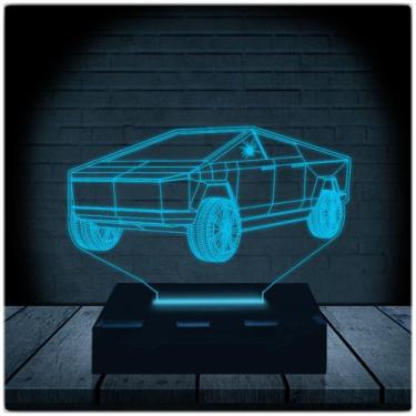 Imagem de Luminária Led Abajur  3D  Carro 3 - Rb Criações