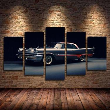 Imagem de Quadro Decorativo Carro de Luxo 5 peças em tecido