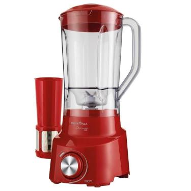 Imagem de Liquidificador Britânia DIAMANTE 800 VM, 900W, 4 Vel + Pulsar, Vermelho - 220V