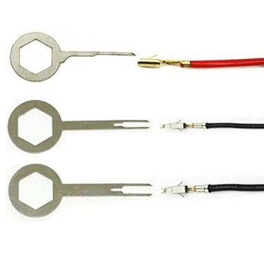 Imagem de 59 pçs conector de fiação de aço inoxidável extrator terminal de carro removedor de pino de liberação extrator pino reparo montar ferramenta de desmontagem