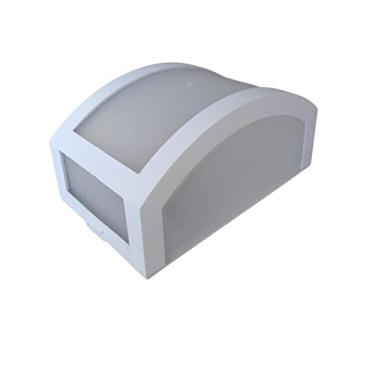 Imagem de Luminária Arandela Parede Muro Policarbonato Branca