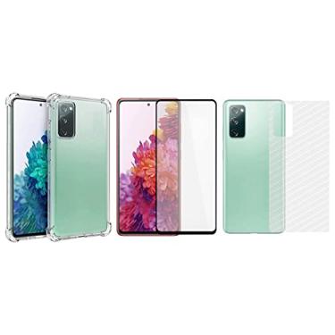Imagem de Capinha Antichoque + Vidro 3D + Traseira Compatível com Samsung S20 FE