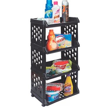 Imagem de Organizador de Cozinha e Banheiro Cesto Empilhável Multiuso FR-13