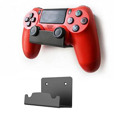 Imagem de Monzlteck Novo suporte de parede para controle PS4, compatível com controle PS5, aplicação sem parafusos (individual)