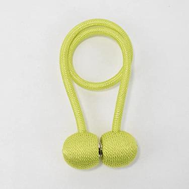 Imagem de Fivela de cortina de bola de pérola magnética fivela de renda traseira fivela de fivela gancho de barra gancho acessórios de decoração para casa, verde, 2 peças