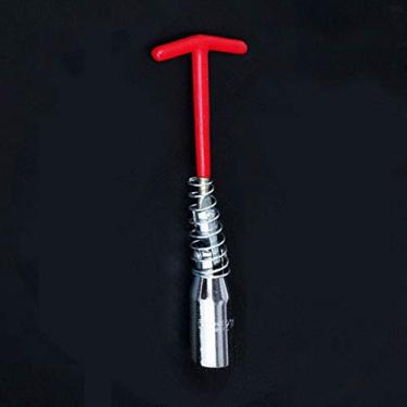 Imagem de Chave de vela de ignição BE-TOOL 16 mm Ferramenta de remoção de vela de ignição T-Handle Junta universal para fixação e demolição curta