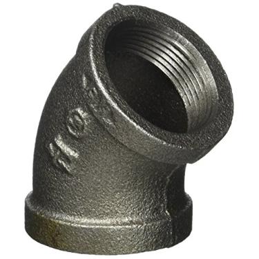 Imagem de LDR 310 E45-114 cotovelo de 45 graus, preto, 3,8 cm (1-1/4")
