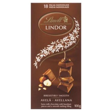 Imagem de Chocolate Ao Leite Com Avelã, Lindt Lindor, Barra De 100G