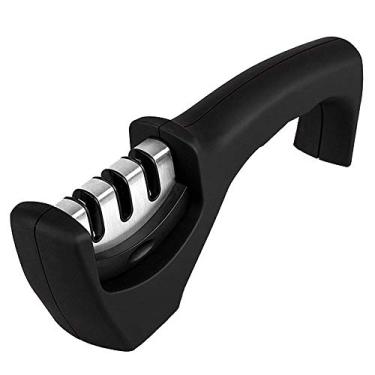 Imagem de Sharp Knife Sharpener Manual Fast Home Kitchen Multi-função resistente ao desgaste Amortecedor de três slots