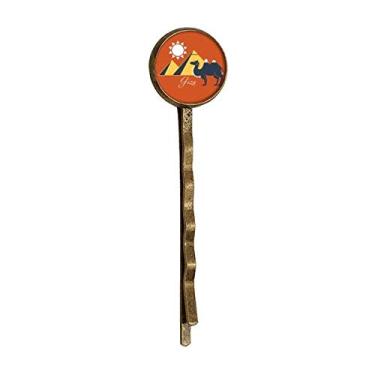 Imagem de Pirâmide Egito Esfinge Camelo Padrão Retrô Metal Hair Bobby Pin Headwear