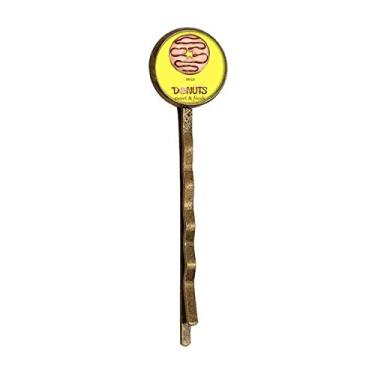 Imagem de Chocolate Rosquinha Sobremesa Sweet Food Retro Metal Hair Bobby Pin Headwear