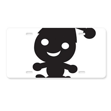 Imagem de DIYthinker Hat Happy Fear Halloween placa de licença decoração aço inoxidável automóvel