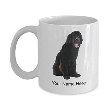 Imagem de Caneca personalizada de cachorro Newfoundland - Caneca personalizada de cachorro Newfoundland - Caneca personalizada de cachorro Newfoundland - Caneca de café de 325 ml