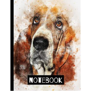 Imagem de Basset Hound Notebook: Notebook Dog Series: Matte Paperback Notebook Dog Theme: 120 Pages Size 8.5 inches x11 inches
