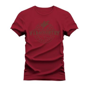 Imagem de Camiseta Algodão Estampada Unissex T-Shirt Confortável Peão Agro Life-Unissex