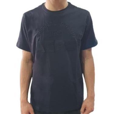 Imagem de Camiseta Aeropostale Manga Curta Masculino Preto-Masculino