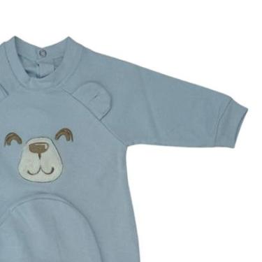 Imagem de Macacão e Touca Infantil Urso Suedine Meninos Beth Bebê-Masculino