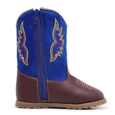 Imagem de Botinha Texana Country Baby Kids Bota Rodeio Infantil Cowboy Antiderrapante-Masculino