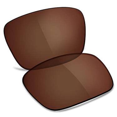 Imagem de TRUSHELL Lentes de reposição polarizadas para óculos de sol Ray-Ban Liteforce RB4195 52 mm - marrom terra