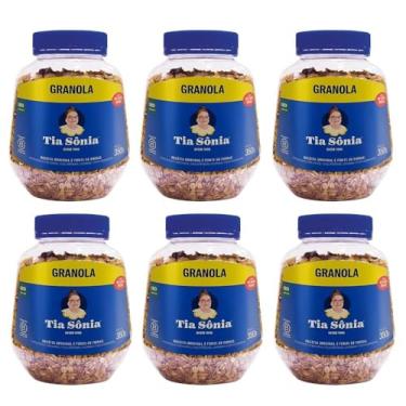 Imagem de Tia Sônia, Kit 6 Granola Tradicional Castanha Coco Fruta Pote Tia Sônia