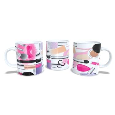 Imagem de Canecas de Porcelana Branca Personalizadas Profissões 6 (Manicure 9)