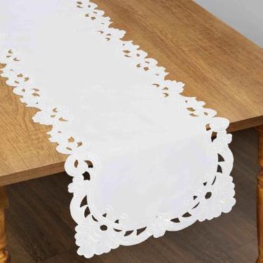 Imagem de Caminho De Mesa Branca 38x87Cm Rafimex