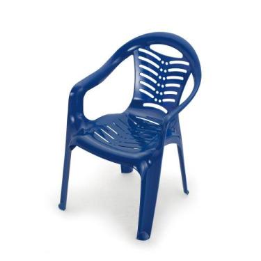 Imagem de Poltrona Infantil Plástico Azul - Plasnorthon