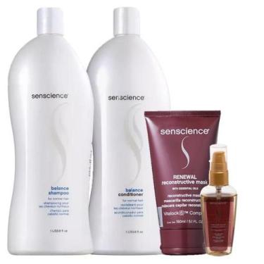 Imagem de Senscience Balance Duo 1L True Hue Color Oleo 55ml e Renewal Mask 150m