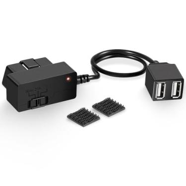 Imagem de Cabo de alimentação constante OBD-II 010-12530-23 para Garmin Dash Cam Series 46, 47, 56, 57, 66W, 67W, Mini, Mini 2, Tandem – Serve para a porta OBD-II do veículo, fácil Plug & Play Garante operação