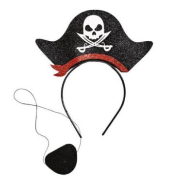 Imagem de Tiara e Tapa Olho Pirata Carnaval EVA Vivarte - Inspire sua Festa Loja