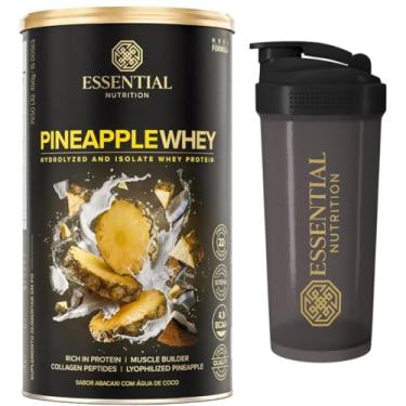 Imagem de Whey Protein Isolado e Hidrolisado - Sabor Abacaxi com Água de Coco (Pineapple) - Essential Nutrition + Coqueteleira oficial