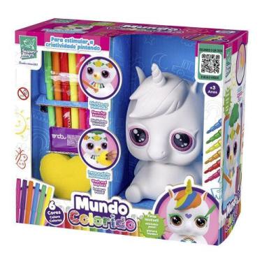 Imagem de Kit Pintura Infantil Mundo Colorido Divertido Unicórnio - Super Toys