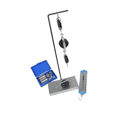 Imagem de oshhni Polia de metal e suporte inclui pesos e dinamômetro